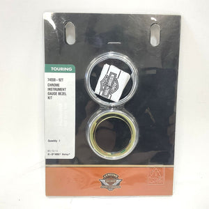 NEW Genuine Harley Gauge Bezel Kit 1986-2013 Bat Wing Touring 74550-92T