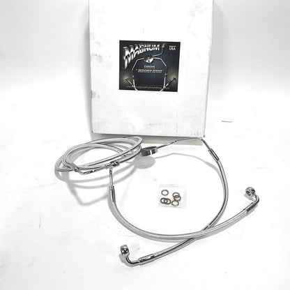 Magnum Sterling Chromite II Front Lower Brake Line 2008-20013 Road Glide 37012