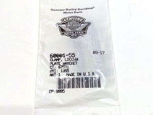 NOS Genuine Harley Panhead Shovelhead License Plate Bracket Clamp 60001-55