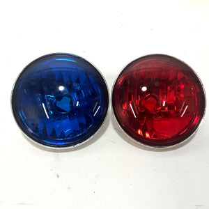 Genuine Harley 4.5" Police Red Blue Pursuit Lens (no bulb) 68728-09 68727-09