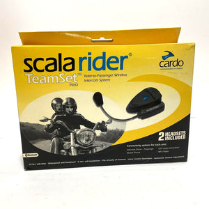 NEW Cardo Scala Motorcycle Helmet Rider TeamSet Bluetooth Intercom 4402-0104