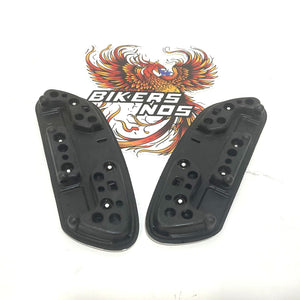 NOS Genuine Harley 1986 Up Willie G Skull Rider Footboard Inserts 50704-04