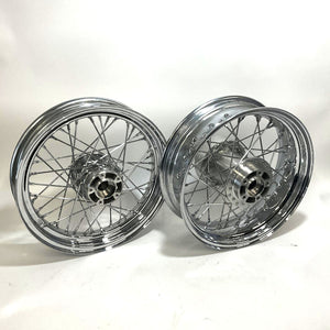 Mint Genuine Harley 2009-2023 Touring 16" Chrome Spoked Rims 41052-09 40960-09