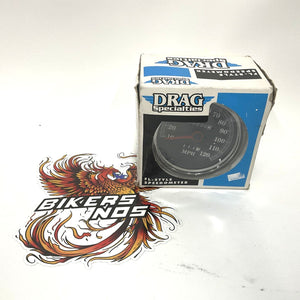 Drag Specialties 5" MPH FL-Style 2:1 Speedometer - '89-'95 Black Face DS243845