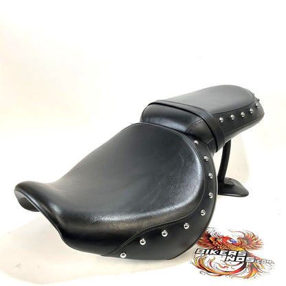 Kawasaki 2010-12 Vulcan VN900 Classic LT Stock Two Up Studded Seat 53066-0252-MA