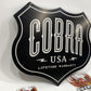 Cobra USA 18" X16" Harley Biker Hot Rod Man Cave Dealer display Metal sign