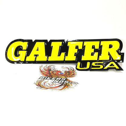 Galfer 23" X 7" Harley Biker Hot Rod Man Cave Dealer display Metal sign