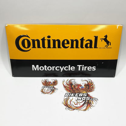 Continental Tires 23" X 11" Harley Biker Hot Rod Man Cave display Metal sign