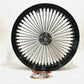 Ride Wright Front Fat 50 Spoke Wheel Black/Chrome 21x3.5 Harley ABS 04235-8625