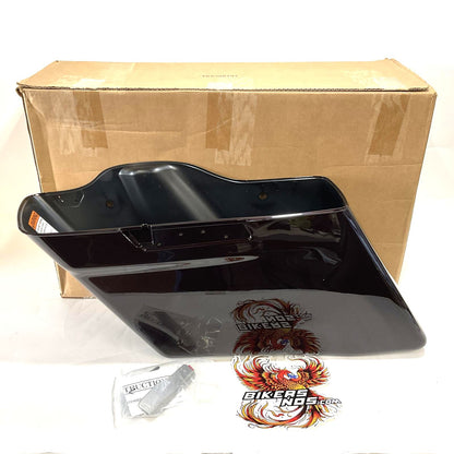 Genuine Harley 2014 Up Touring Left Extended Saddlebag Black Forest 90201378EJD