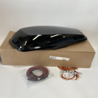 NOS Genuine Harley 2014 up Touring Vivid Black Left Saddlebag Cover 90201055DH