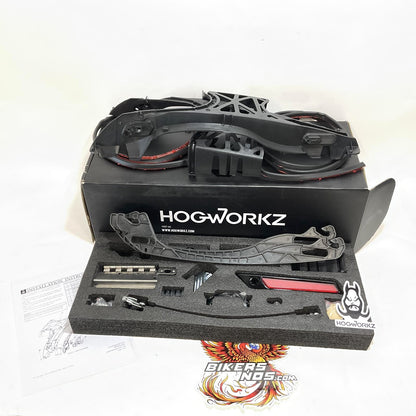 Hogworkz Black 1-Touch Saddlebag Mounting Hardware 2014 Up Harley Kit HW131374