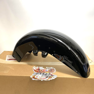 Genuine Harley 2000-2013 Touring VividBlack wPin Stripe Front Fender 59085-04BHY