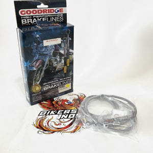 Goodridge 2008-2013 Touring High-End Braided Brake Line Kit HD0091-3FCH/CL+3