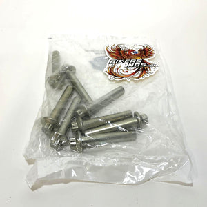 NEW Genuine Harley Screamin Eagle M8 Silver 8pc Head Bolts kit 10200303