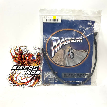 Magnum 2018-2021 Softail Slim FLSL Brake Line 10mm-35° - 20" Black Pearl AS47120