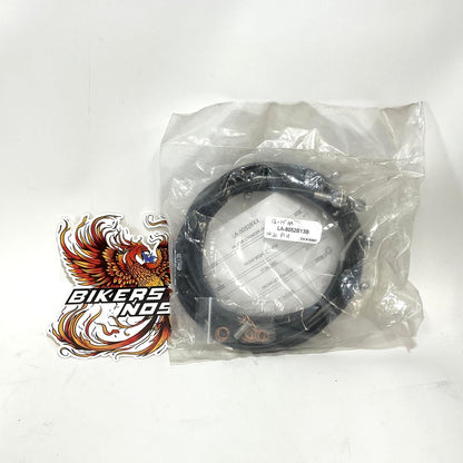 La Choppers 12-14" Ape Black Brake Line 2014-2020 Harley Touring LA-8052B13B