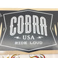 Cobra 36" X 8" Harley Biker Hot Rod Man Cave Dealer display Metal sign