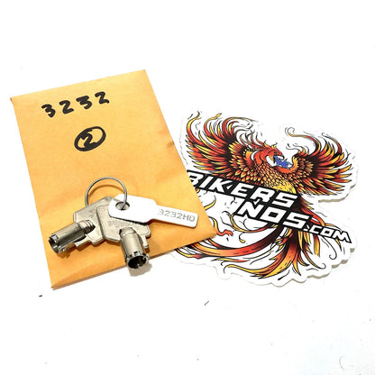 NOS Genuine HARLEY DAVIDSON BARREL KEY OEM CODE 3232 71452-91A