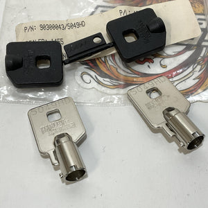 NOS Genuine Harley Davidson Barrel Key Set Code  5049 PN 90300043