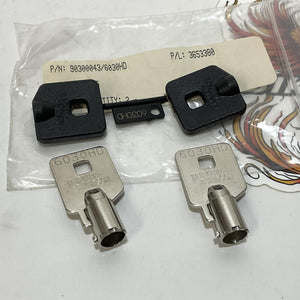 NOS Genuine Harley Davidson Key Set Code 6030 PN 90300043