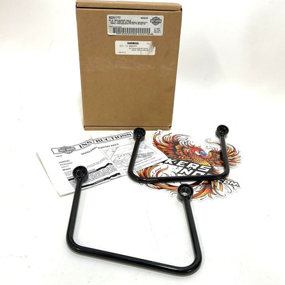 NOS Genuine Harley 2018 Up Softail Gloss Black Saddelbag Supports 90201777