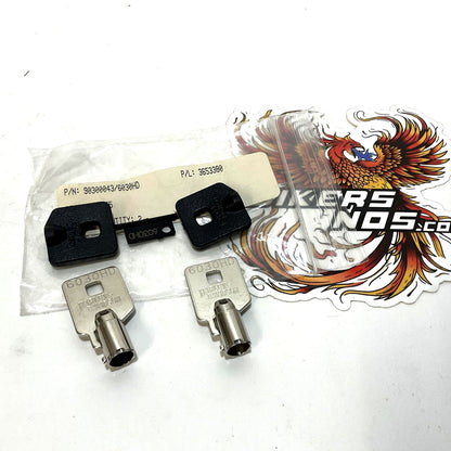 NOS Genuine Harley Davidson Key Set Code 6030 PN 90300043