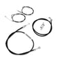 BARON Yamaha Black Handlebar Cable/Line Kit 12"-14" Apes 0650-1175 BA-8050KT-12B