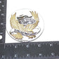 NEW Genuine Harley Gold Eagle Live To Ride LTR Chrome Gold Medallion 99027-90T