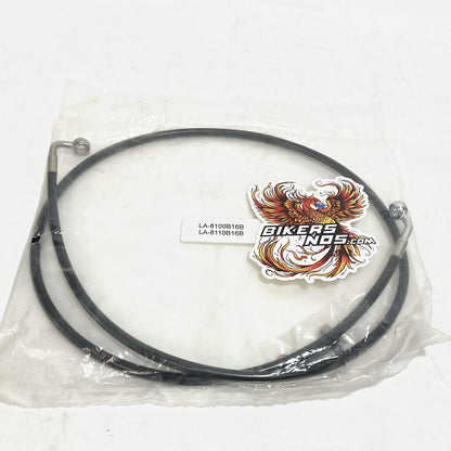 LA Choppers 1996-2010 Softail Brake Line 15"/17" Ape Hangers Black LA-8100B16B