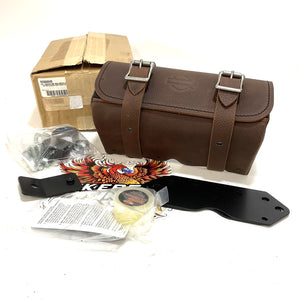 NOS Genuine Harley 2004 Up Sportster Dyna Brown Down-Tube Bag 93300045