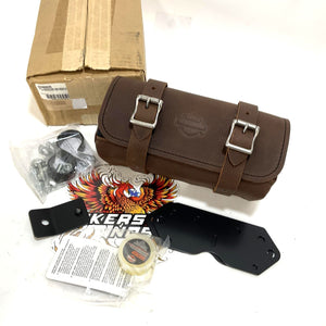 NOS Genuine Harley 2004 Up Sportster Dyna Brown Down-Tube Bag 93300045