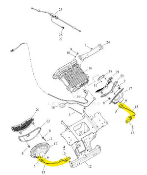 NEW Genuine Harley 2015up Road Glide Front Speaker Jumper Wire Harness 69200752