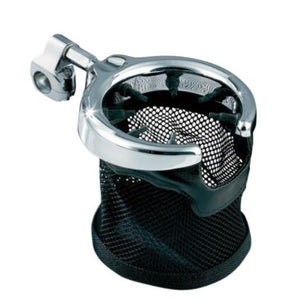 KURYAKYN CHROME PASSENGER MESH BASKET DRINK HOLDER FOR HARLEY TOURING TRIKE 1484