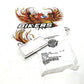 Genuine New HARLEY 1991-2008 3" x 1 1/2" Chrome FRAMED RED REFLECTOR 59255-91