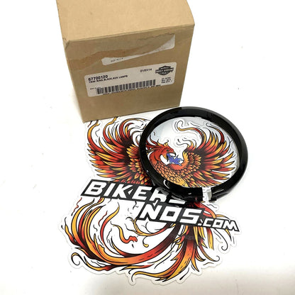 NEW Genuine Harley 4.5" Black Auxiliary passing Lamp Trim Ring 67700120