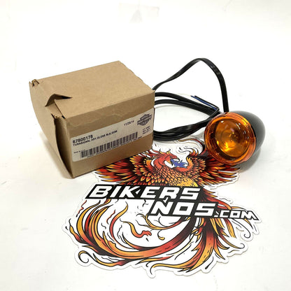 NOS Genuine Harley 2012-2019 FLS XL Gloss Black Turn Signal 67800178