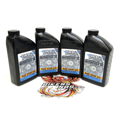 Drag V-Twin 1984up Harley High-Performance Engine Oil 20W-50 4 Qt 3601-0773