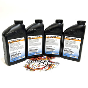 Drag V-Twin 1984up Harley High-Performance Engine Oil 20W-50 4 Qt 3601-0773