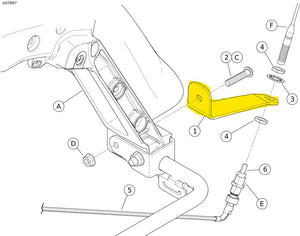 NEW Genuine Harley 2014-2023 Touring Antenna Relocation Bracket 76000309