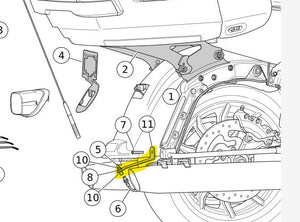 NEW Genuine Harley 2014-2023 Touring Antenna Relocation Bracket 76000309