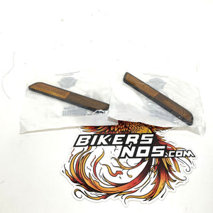 NOS Genuine Harley 2007 Up Set Of Fork Leg Reflectors 69861-07 69862-07