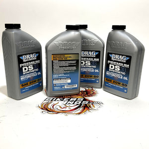 Drag DS3 Full Synthetic Harley V-Twin Motorcycle oil 20W-50 4 Qt 3601-0775