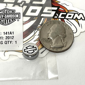 NEW Genuine Harley Chrome Bar & Shield B&S Footboard Insert Medallion 14100119