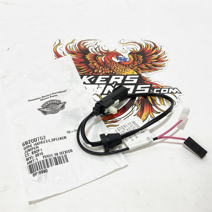 NEW Genuine Harley 2015up Road Glide Front Speaker Jumper Wire Harness 69200752