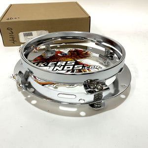 Harley Touring 7" Chrome LED Headlight Adapter Ring Mount Bracket 44160