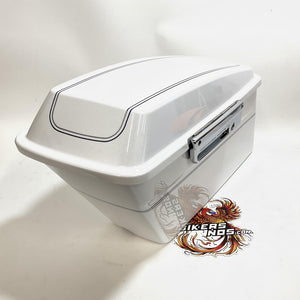 NOS Genuine Harley 1993-2013 Touring Left White Hot Pearl Saddlebag 90897-12DKC