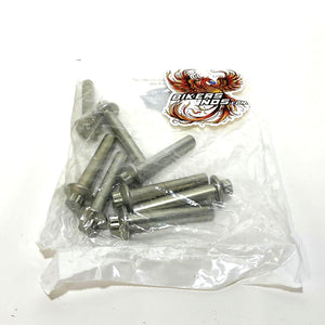 NEW Genuine Harley Screamin Eagle M8 Silver 8pc Head Bolts kit 10200303