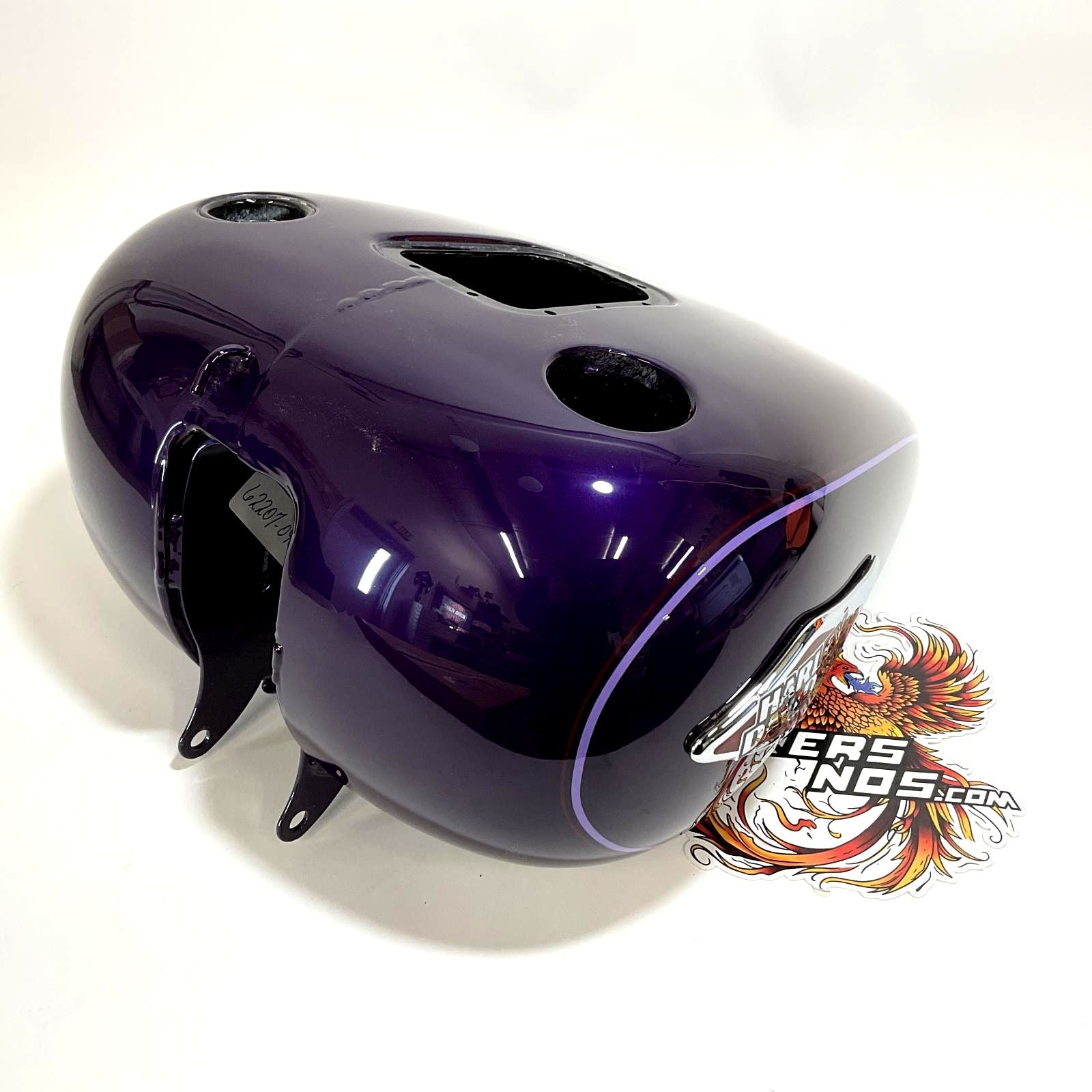 NEW Harley 2008-2010 Softail Gas Fuel Tank Concord Purple Pin Stripe 6
