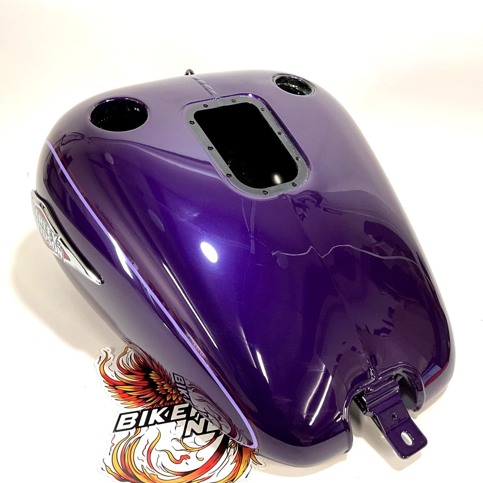 NEW Harley 2008-2010 Softail Gas Fuel Tank Concord Purple Pin Stripe 6